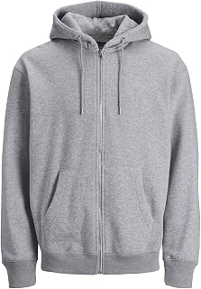 JACK & JONES Zip Hoodie Plain Zip Hoodie