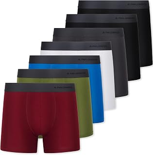 FM London Pack of 7 Label-Free Boxer Briefs Soft and Breathable