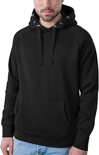 HRM Unisex Premium Raglan Hoody I Fair Trade Hoodie Women & Men, 320 g/m², Made from 70% Cotton & 30% Recycled Polyester