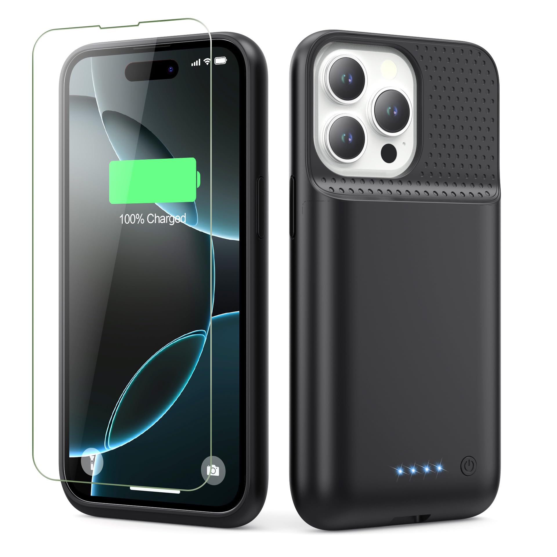 HETP Battery Case for iPhone 16 Pro, Upgraded 7500mAh Portable Charging Case, Ul