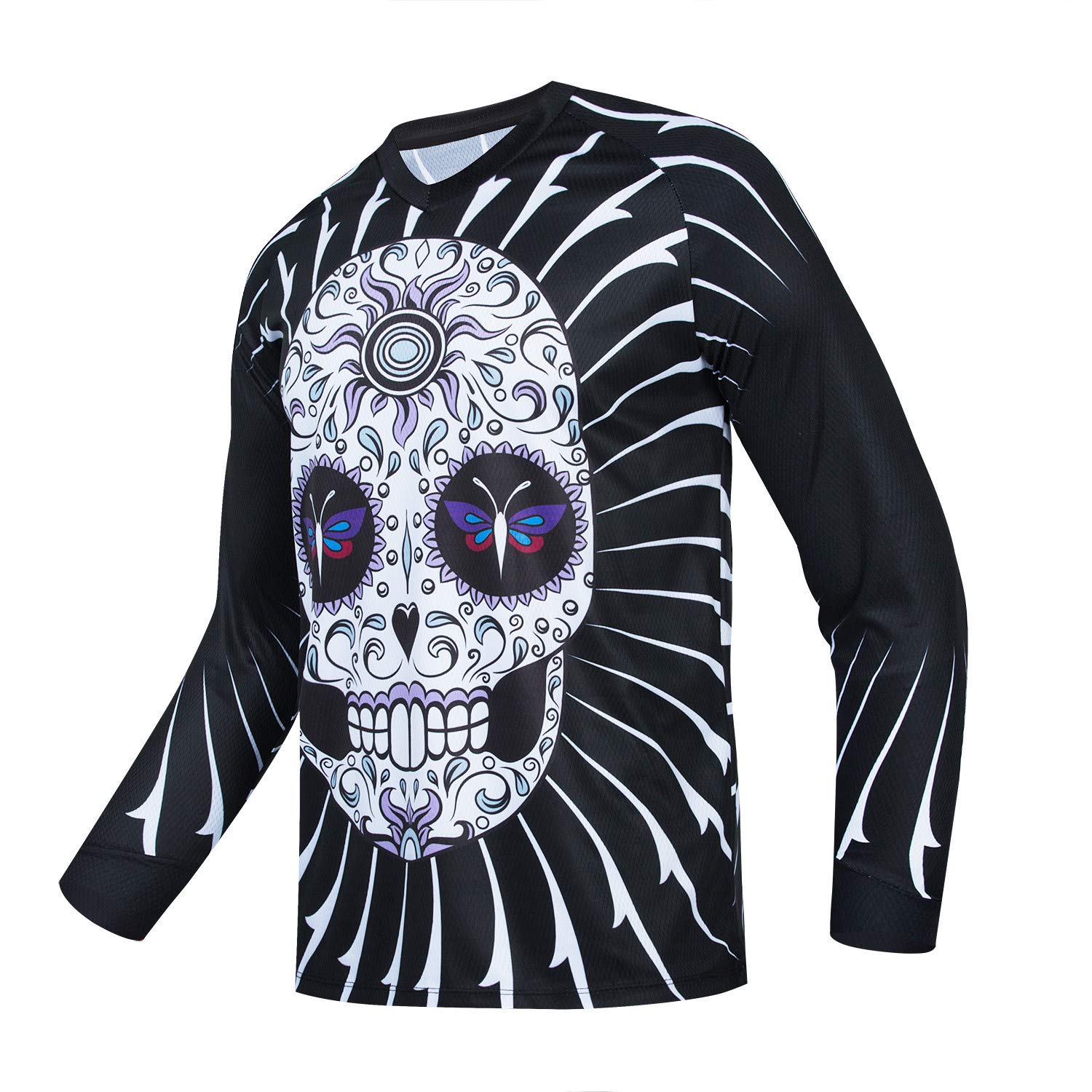JPOJPO Men's Cycling Jersey MTB Downhill Shirt Long Sleeve Motorcycle Breathable