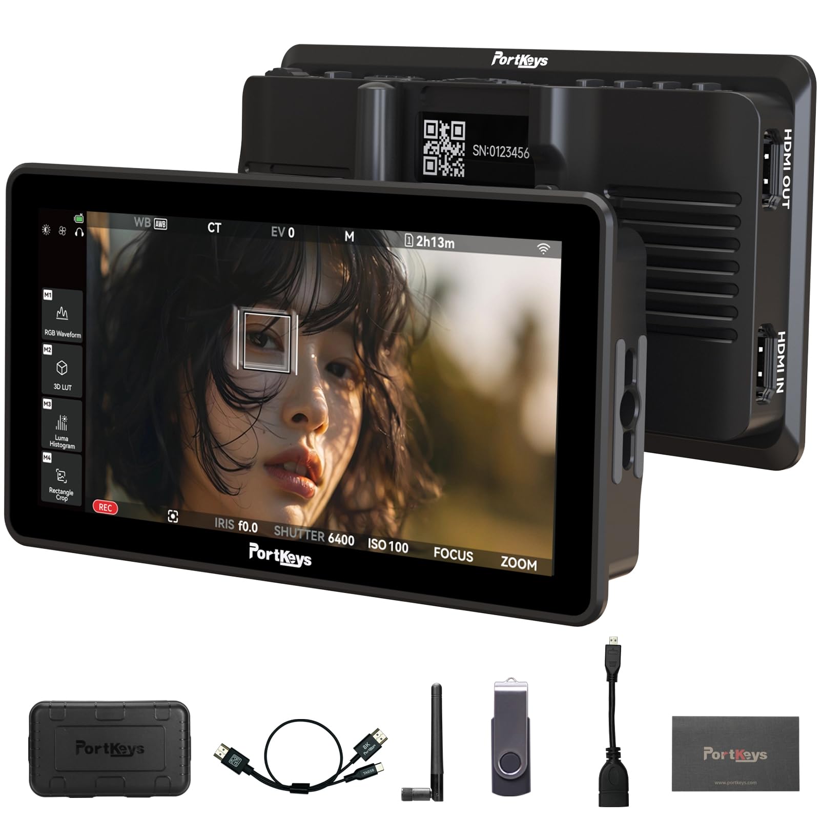 Portkeys LH5P III Camera Monitor 5.7" 2200nit LH5PIII Field Monitor Touch Focus 