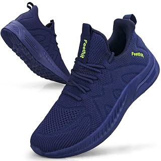 Feethit Trainers, Men's Sports Shoes, Running Shoes, Tennis, Fitness, Jogging, Walking Shoes, Lightweight, Breathable, Slip-On Leisure and Road-Running Shoes