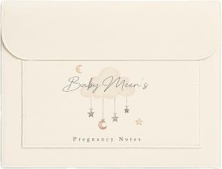 Personalised Clouds Stars Moon Handing Mobile Design Pregnancy/Maternity Notes Document Folder