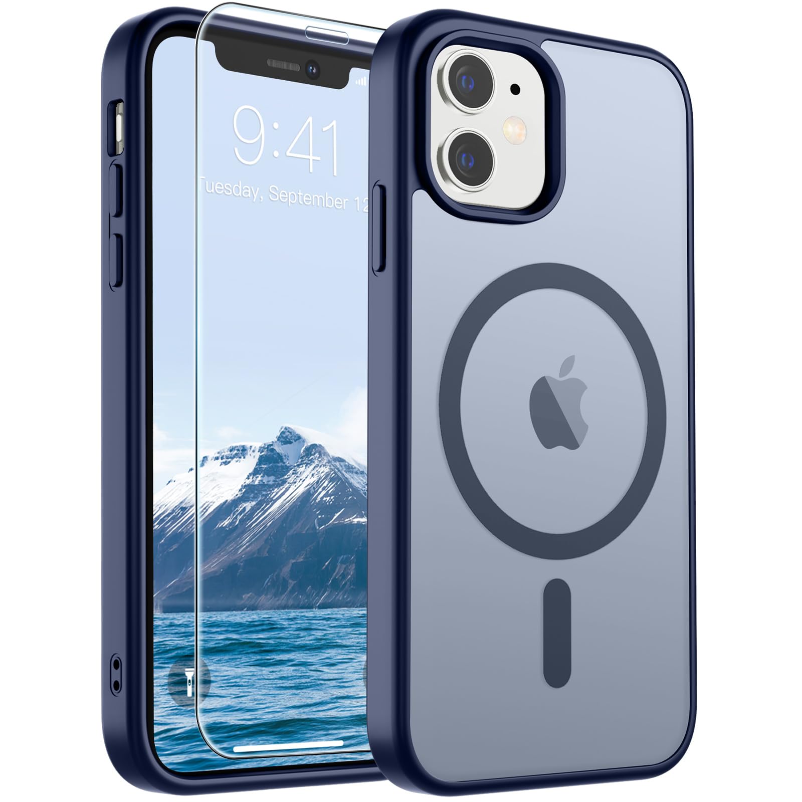 SUPFINE Magnetic for iPhone 11 Phone Case Navy Blue