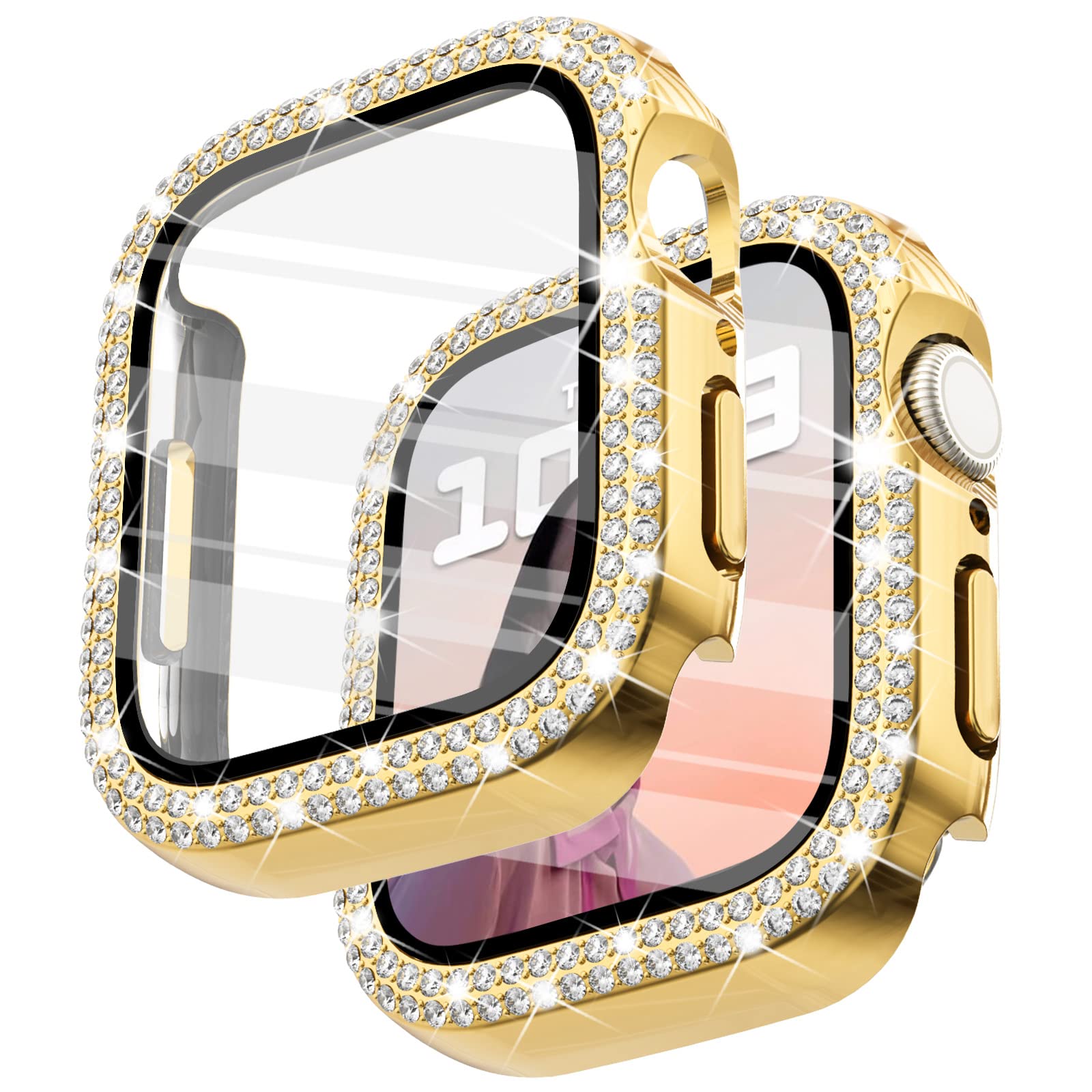 Surace Bling Case with Screen Protector for Apple Watch Series 6/5/4 40mm | Crys