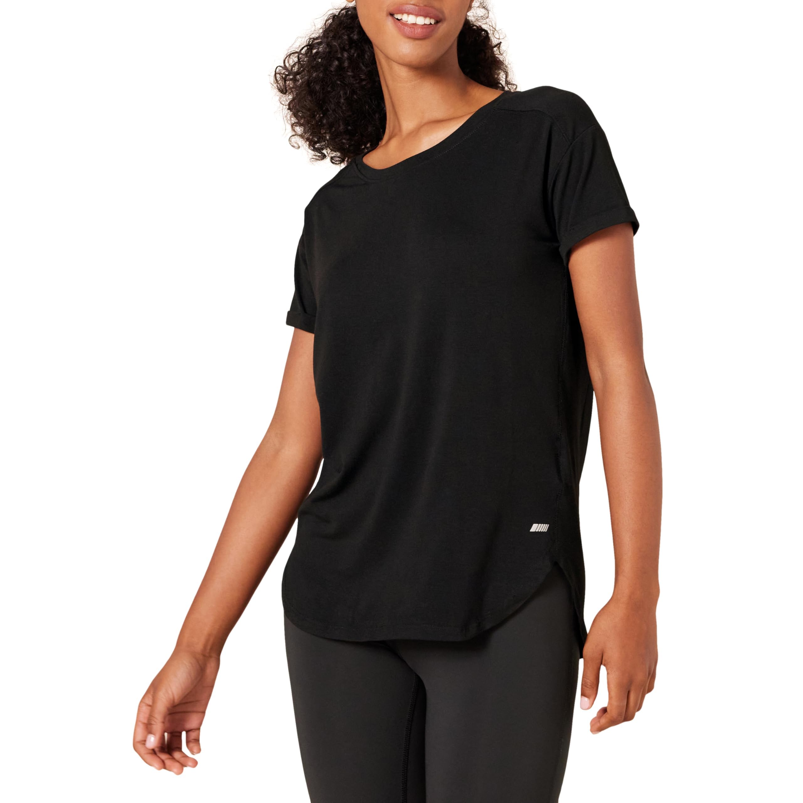 Amazon Essentials Women's Studio Lightweight Loose Fit Crew Neck T-Shirt (Availa