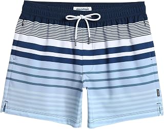 maamgic Mens 5 in Stretch Quick Dry Swim Shorts with Mesh Lining and Zip Pockets