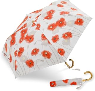 Ogawa 54369 Parasol, Folding Umbrella, Women's, Japanese Pattern, Poppy, 2 Tier Folding, Rain Umbrella, Shading Rate, UV Protection, 99.9% Heat Insulation, Water Repellent, Hippo Print Store, Kimono, Yukata, Summer Festivals, Present, UV Protection, Gift