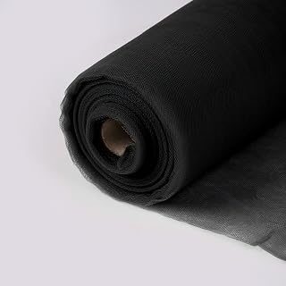 SAYUAN 54" by 20 Yards (60 ft) Tulle Fabric Rolls for Wedding Party Baby Shower Decoration Tutu Tulle Bolt DIY Wraping Crafts -Black