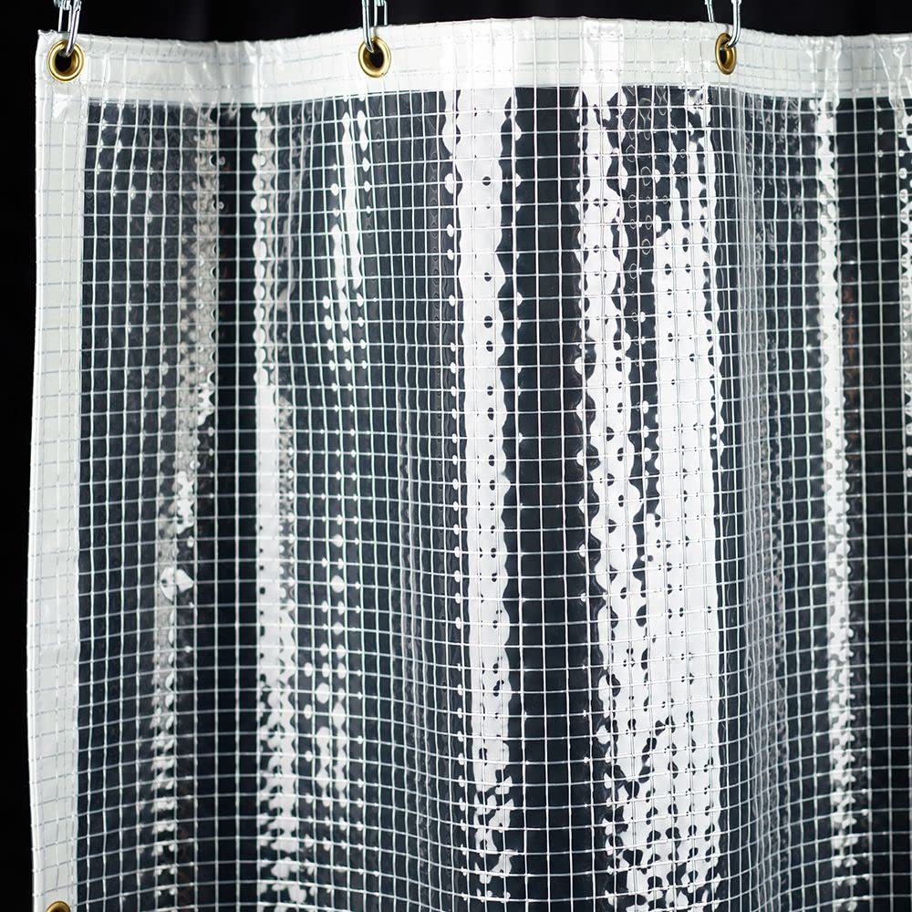 Vinyl Curtain FT14 Extreme Flame Retardant Cold Resistant Yarn Filled PVC 0.5mm 