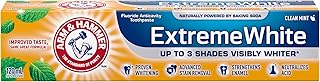 Arm & Hammer Extreme White Toothpaste, Clean Mint, 120ml (Pack of 1) | Whitening toothpaste, Clean Mint flavor, Daily enamel-safe cleaning