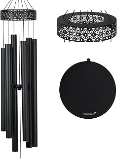 Vanquer Large Deep Tone Outdoor Wind Chimes 48 Inch Outdoor Space Deep Tone Wind Chimes Outdoor Commemoration Gift Sympathy Gift Garden Patio Yard