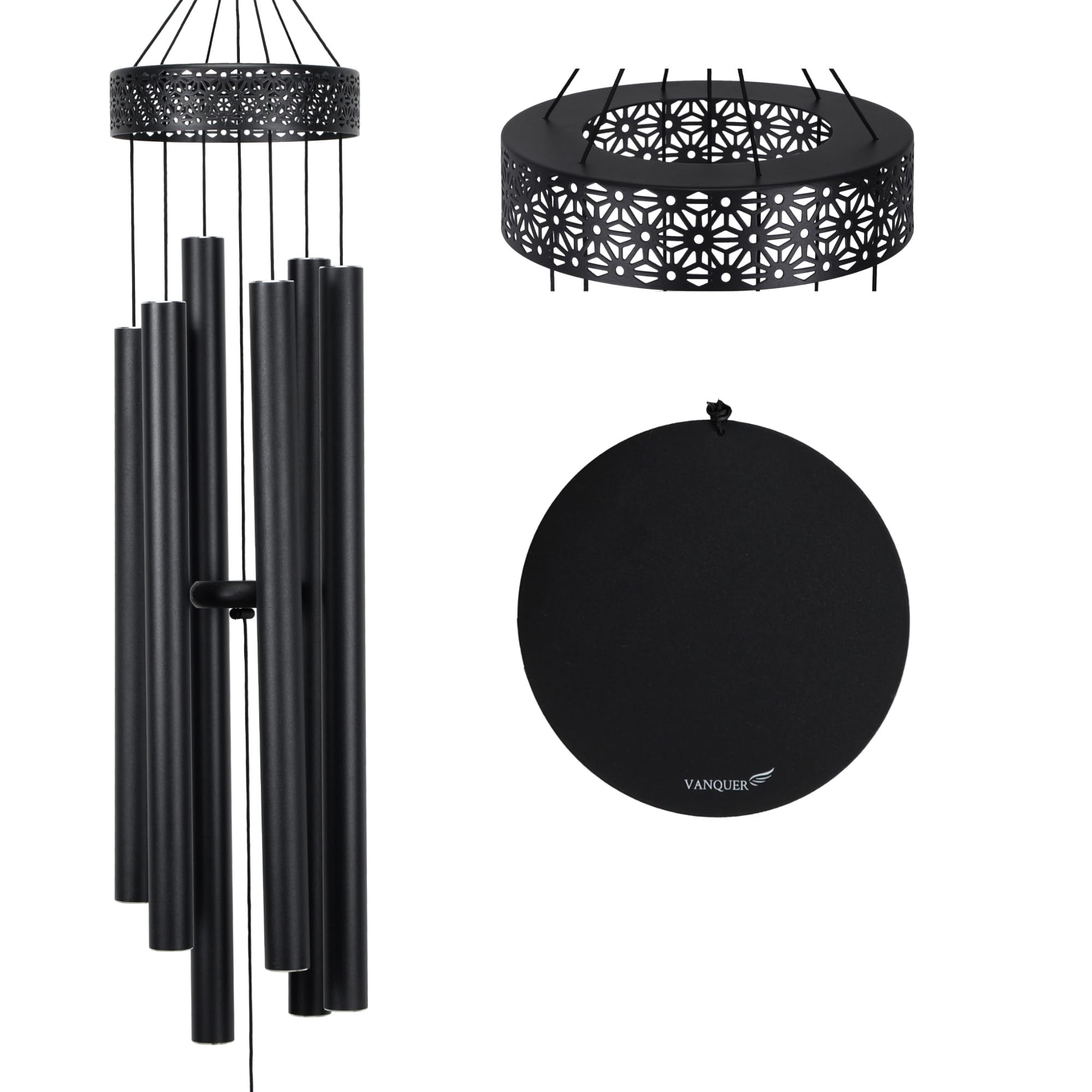 Vanquer Large Deep Tone Outdoor Wind Chimes 48 Inch Outdoor Space Deep Tone Wind