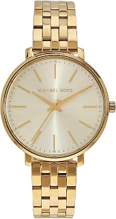 Michael Kors Damen Pyper Uhr, Quarzwerk mit DREI Zeigern, mit Edelstahl- oder Legierungsarmband