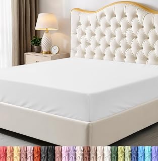 Utopia Bedding Cal King Fitted Sheet - Bottom Sheet - Deep Pocket - Soft Microfiber -Shrinkage and Fade Resistant-Easy Care -1 Fitted Sheet Only (White)