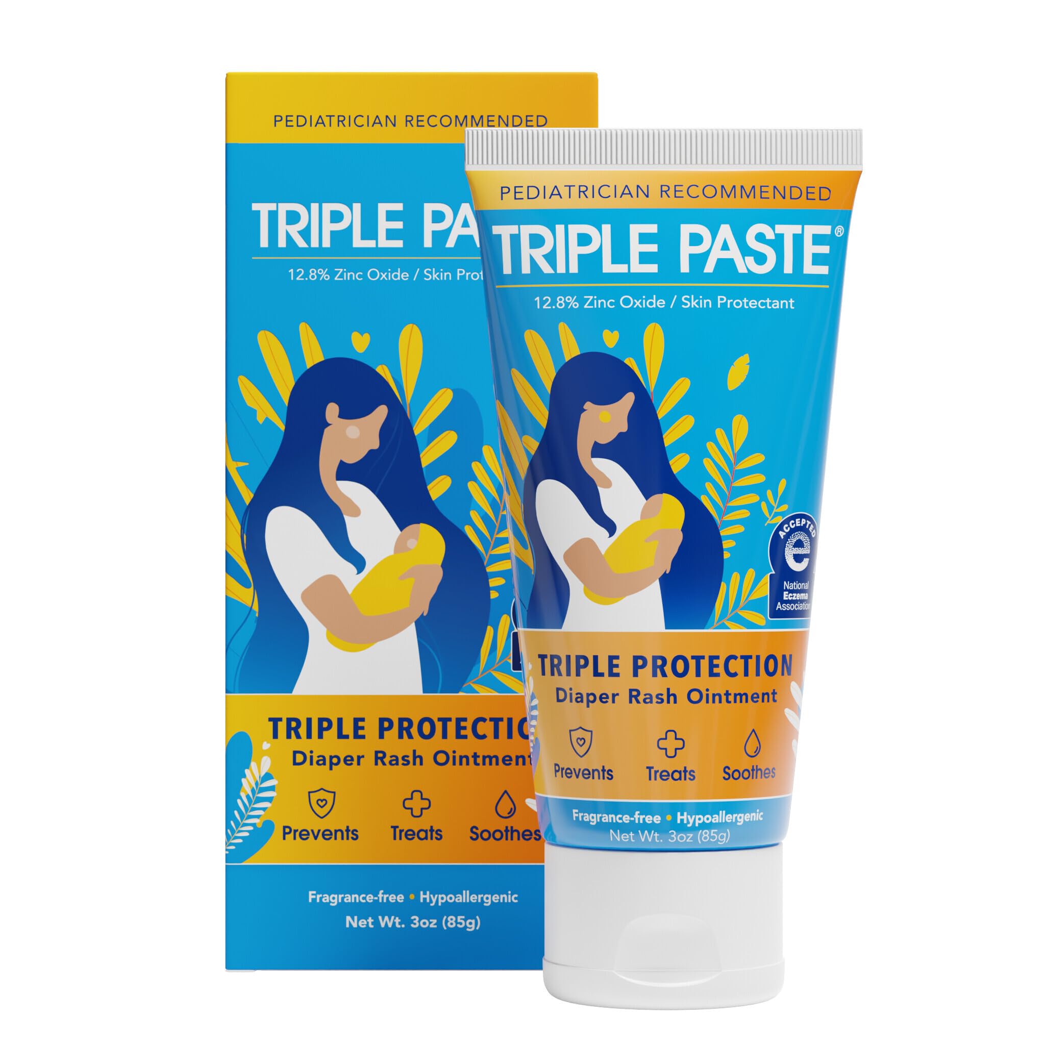 Triple Paste Diaper Rash Cream, Zinc Oxide Baby Ointment, 3 oz | Zinc oxide dail