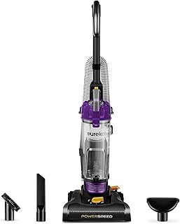 Eureka NEU182B PowerSpeed Bagless Upright Vacuum Cleaner, Purple | 10lbs, 2.6L Dust Cup, Upright Vacuum, 5-Height Brush Roll Adjust, Pet Hair, Carpet & Hard Floor Cleaner, Purple