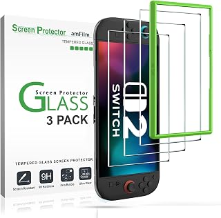 amFilm Screen Protector for Nintendo Switch 2 7.9" 2025, Tempered Glass