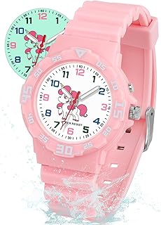 Kids Analog Watch Waterproof Learning Time for Boys Girls Ages 4-12