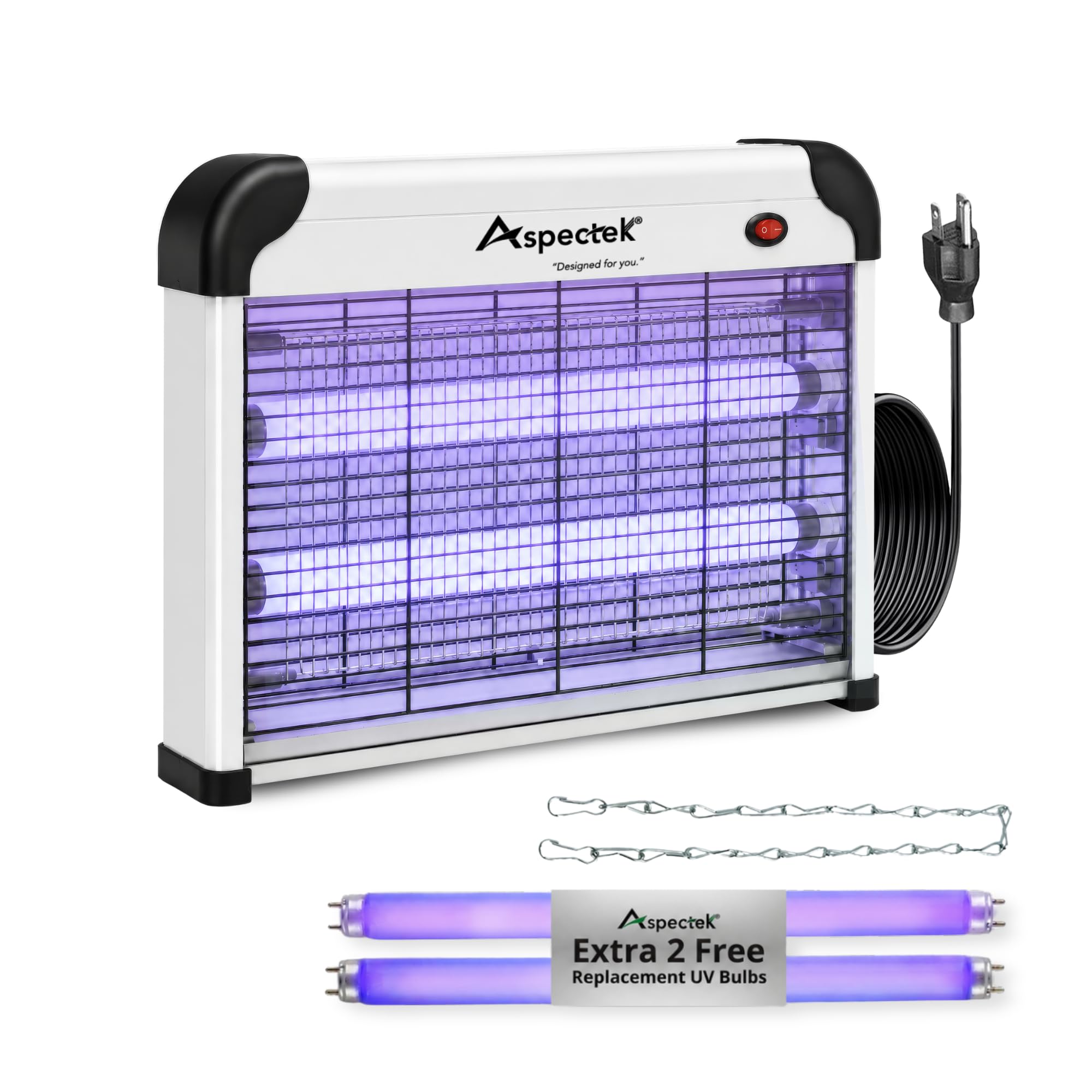 ASPECTEK Electric 20W Bug Zapper, Mosquito, Fly, Gnat and Moth Control, Indoor a