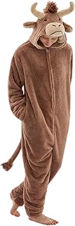 Sokliro Adult Onesie Pajamas Unisex Animal One Piece Costume Halloween Cosplay Sleepwear for Women Men