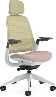 Steelcase Ergonomic Office Chair: Series 1 with Headrest, Lentil