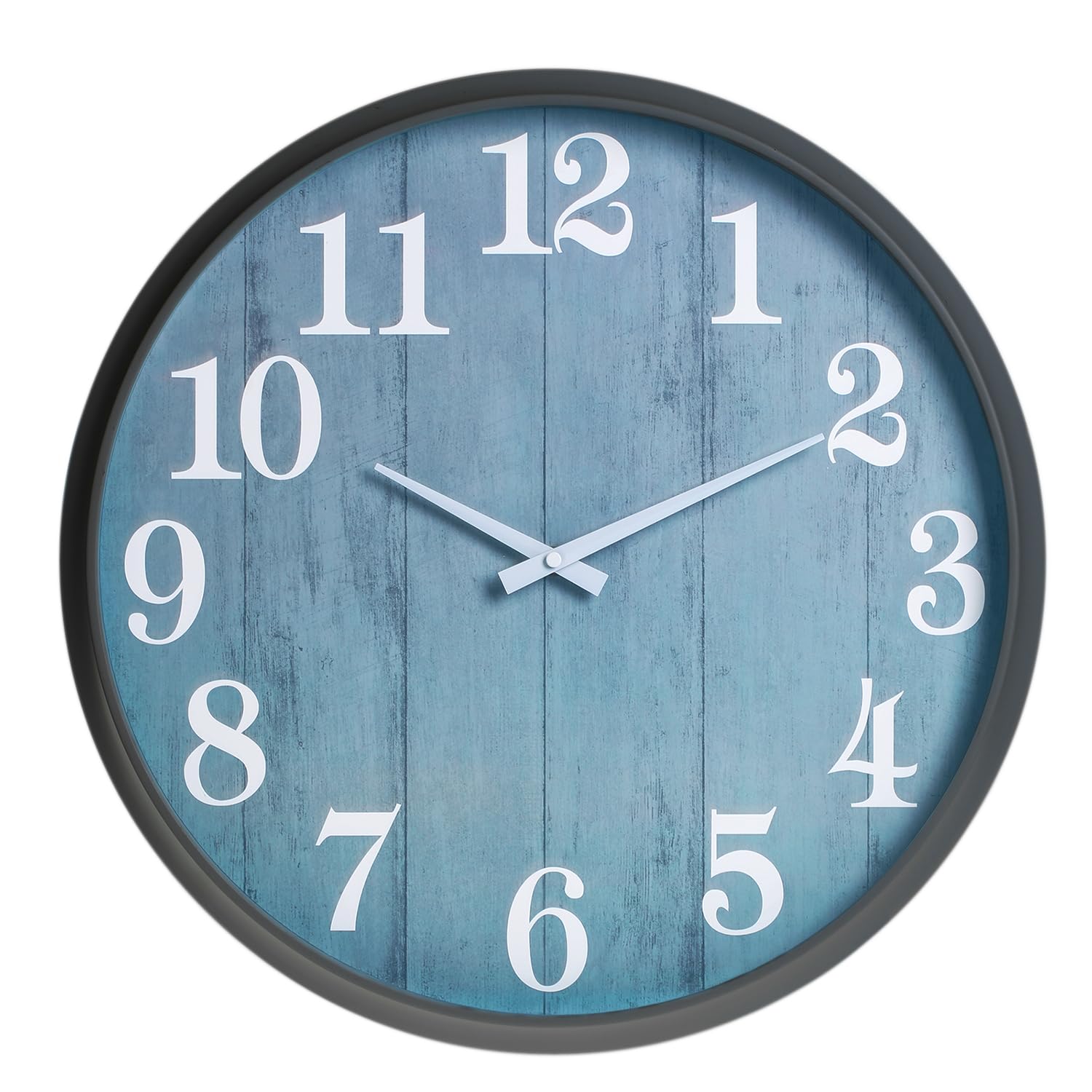 Large Outdoor Indoor Clock,18 Inch Waterproof Oversized Wall Clocks | Silent Mov