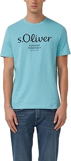 s.Oliver 2139909 Men's T-Shirt with Logo (Pack of 1)
