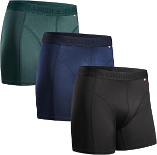 DANISH ENDURANCE 3er Pack Sport Boxershorts Herren, Regulär oder Lang