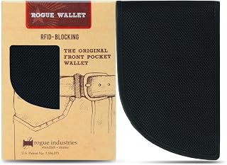ROGUE WALLET Ballistic Nylon Front Pocket Wallet for Men, RFID, Black