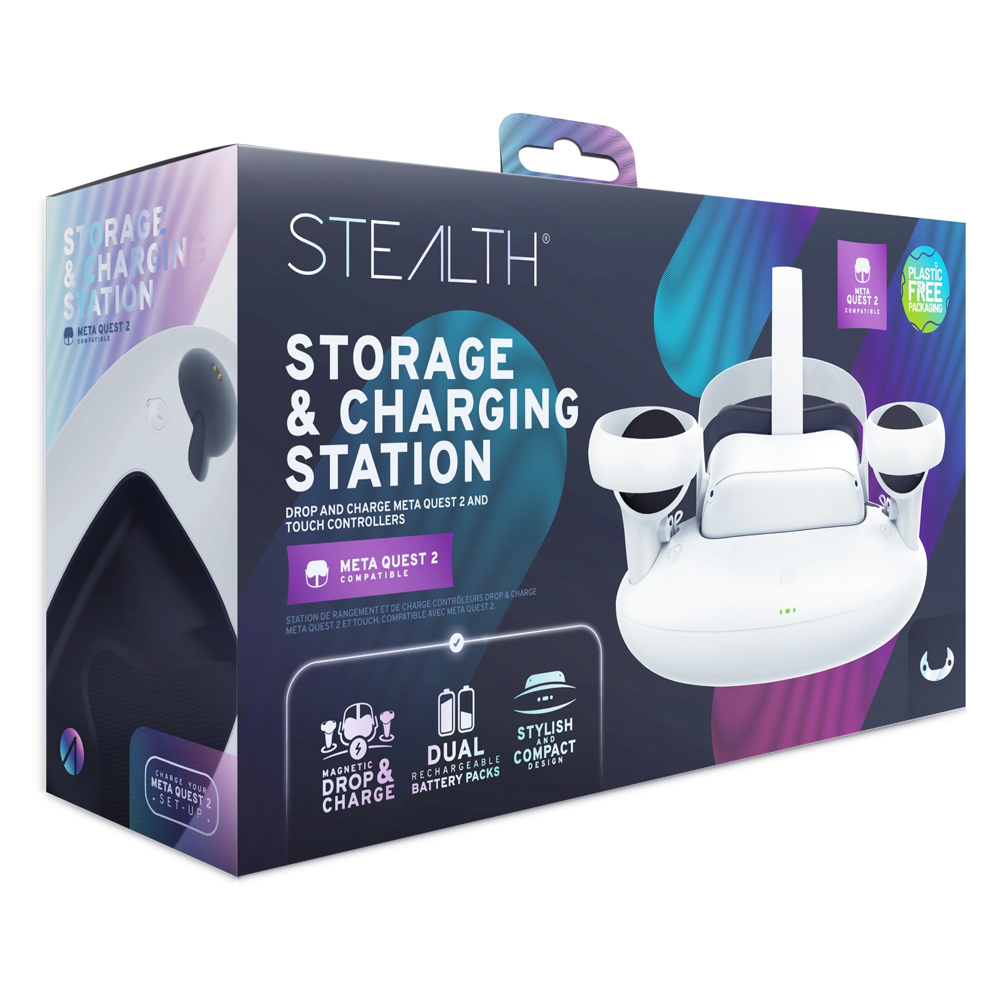 STEALTH Store and Charge Station Compatible with Meta Quest 2