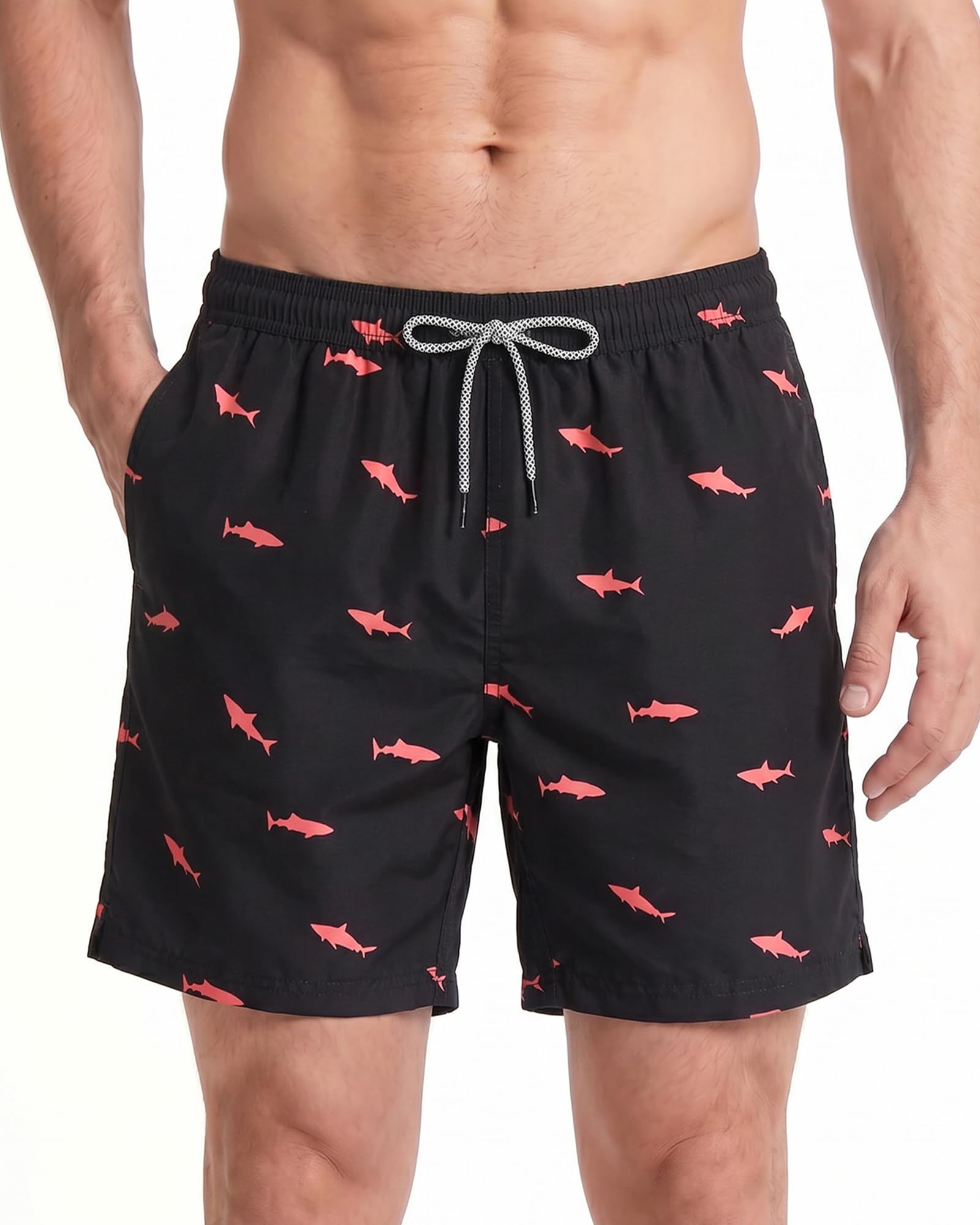 maamgic Men's Swim Shorts with Pockets