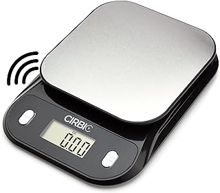 Talking Kitchen Scales - Big Numbers with Clear Loud Voice North American Accent (Black)