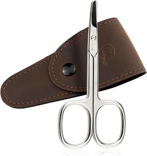marQus - Nail Scissors Curved Made in Germany Solingen with Round Tips for Diabetics and Children incl. case - Manicure Scissors and toenail Scissors