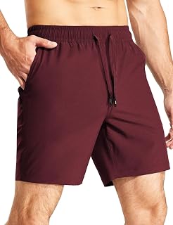 MIER Men's Athletic Workout Shorts 7 Inch Quick-Dry Running Gym Shorts