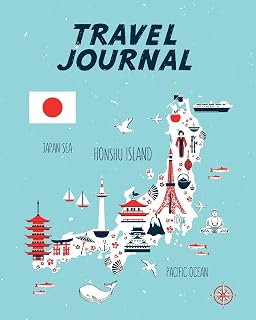 Travel Journal: Kid's Travel Journal. Map Of Japan. Simple, Fun Holiday Activity Diary And Scrapbook To Write, Draw And Stick-In. (Japan Map, Vacation Notebook, Adventure Log)