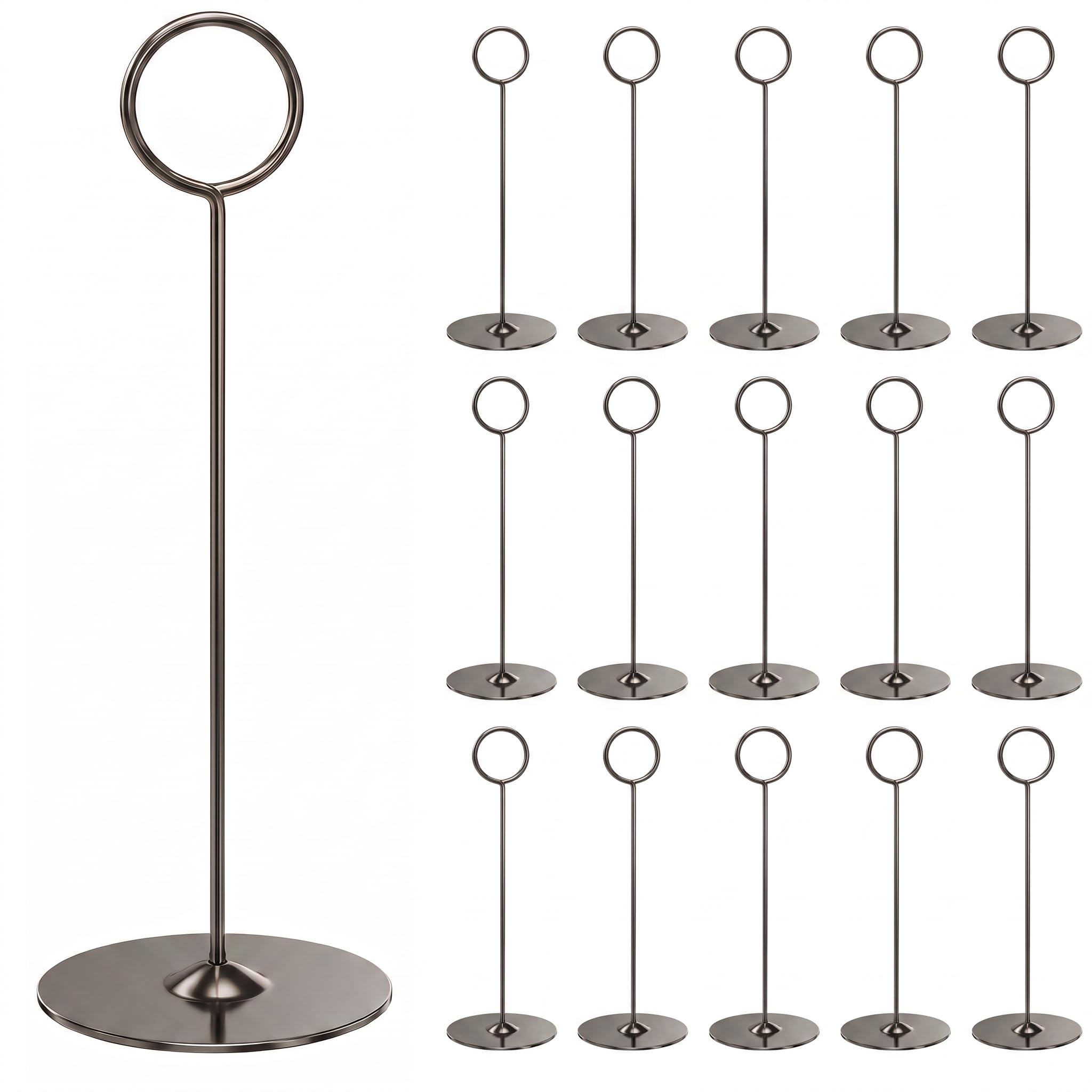 Urban Deco 16 Pieces Table Card Holder 8 inches Table Number Holders Place Steel