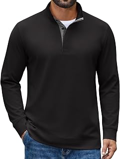 COOFANDY Camisetas para hombre, sudadera ligera e informal
