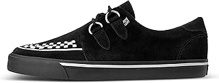 T.U.K. Creeper Sneakers for Men & Women – Leather and Suede Lace Up Shoes with Memory Sole – Punk, Gothic, Rockabilly and Alternative Style