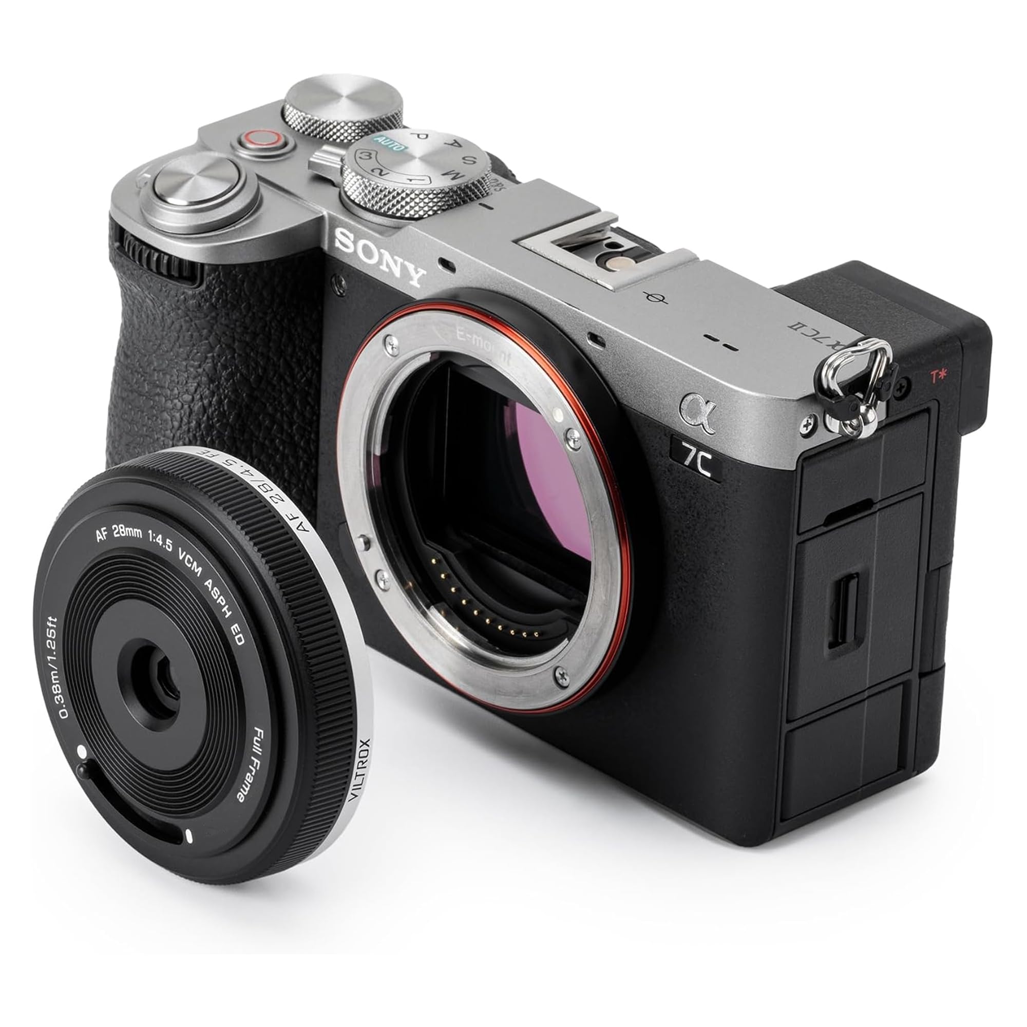 VILTROX 28mm f4.5 Pancake Lens for Sony E, Full Frame Lens for Sony e-Mount | Ul