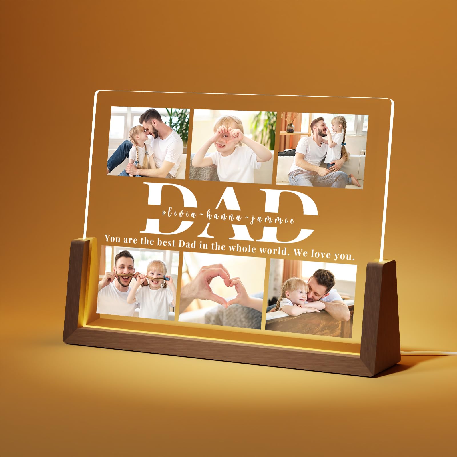 LUCKOR Personalized Dad Gifts for Fathers Day, Custom Fathers Day Gift from Daug