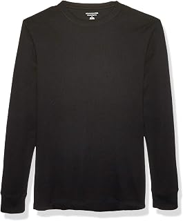 Amazon Essentials Men's Long Sleeve Slim-Fit Waffle Thermal Shirt with Ribbed Trim