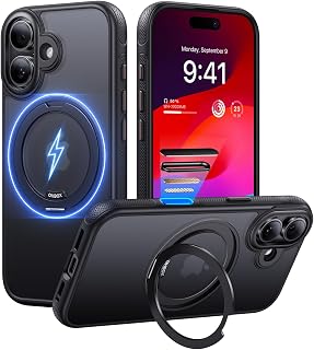 iPhone 17 Case with Stand, Strong Magnetic iPhone 17 Case, Compatible with