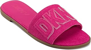 DKNY Willow Flat Slide Sandal with Logo, Women's Flat Sandals