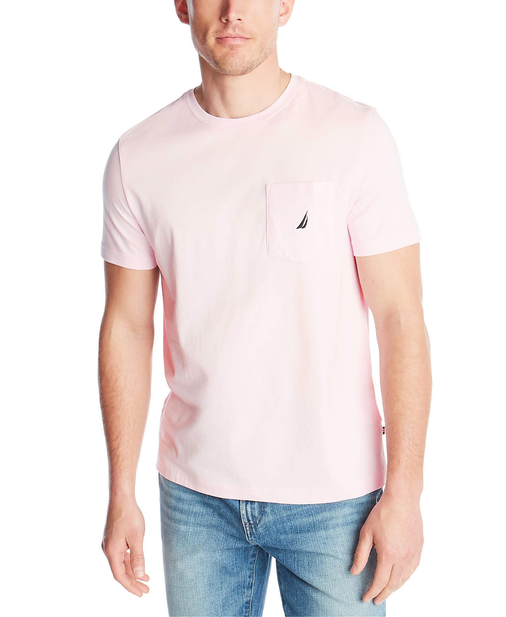 Nautica Short Sleeve T-Shirt Solid Crew Neck T-Shirt Man