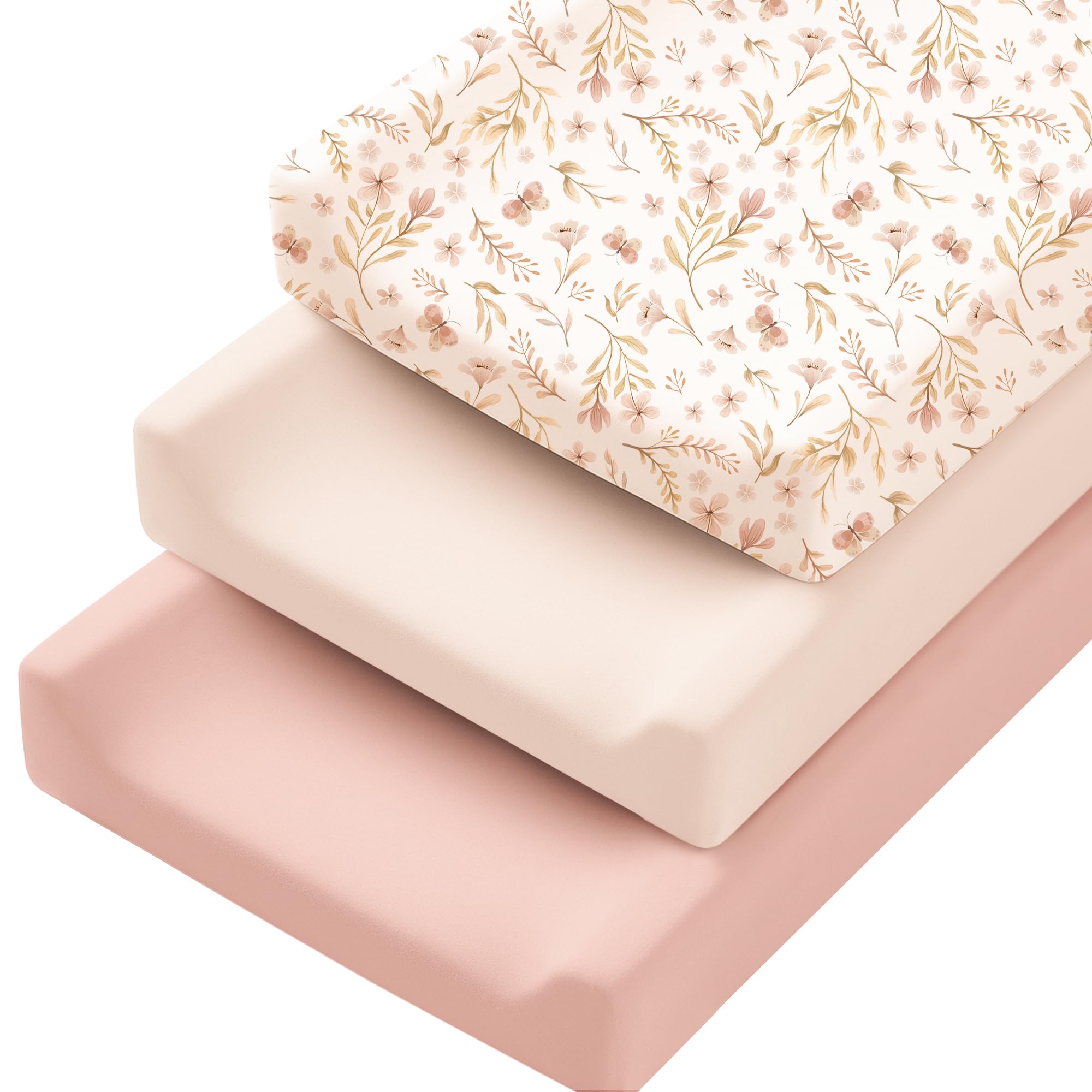 Konssy 3 Pack Stretchy Changing Pad Covers, 32"x16" Changing Table She