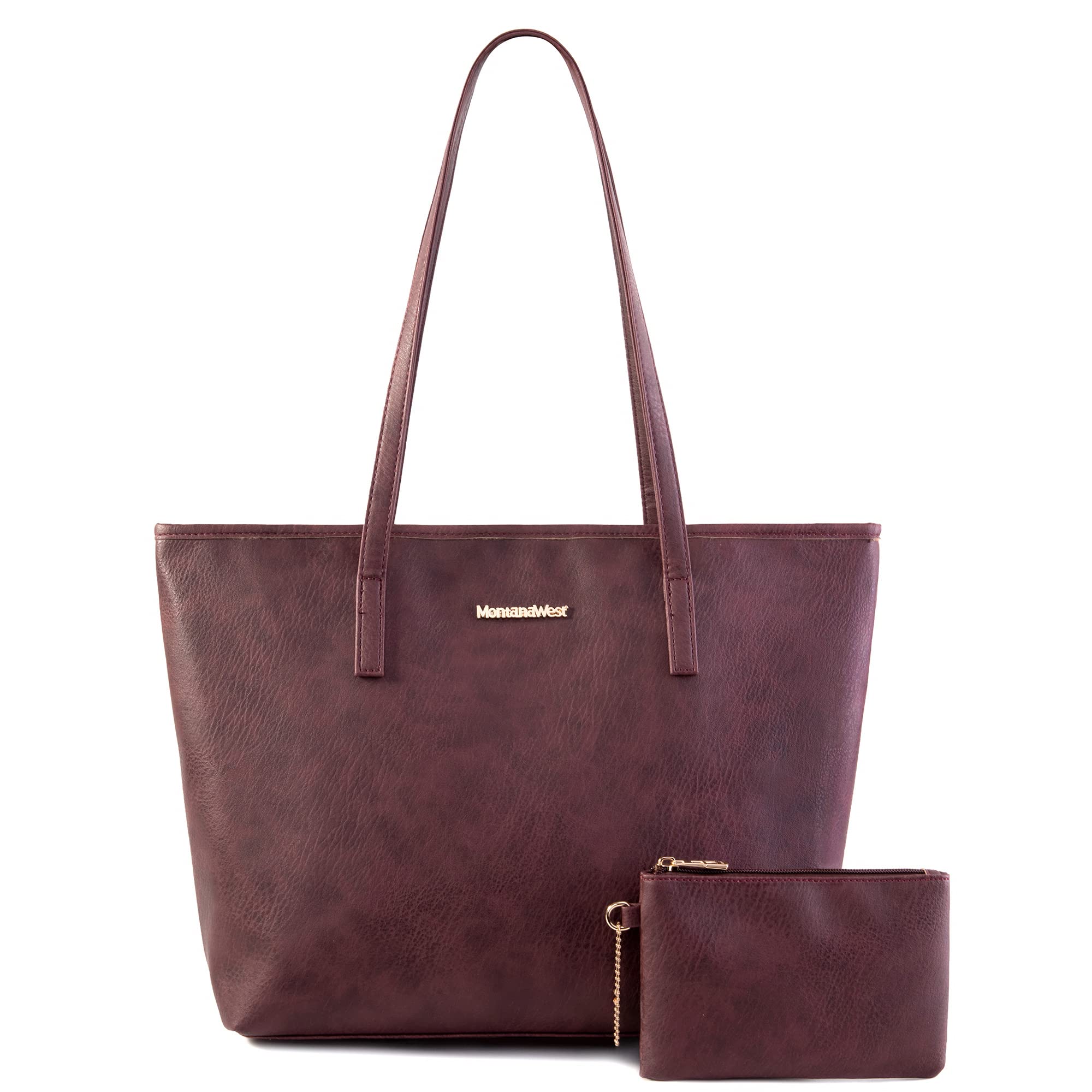 Montana West Tote Bag Vegan Leather Purse for Women Ladies Shoulder Handbag
