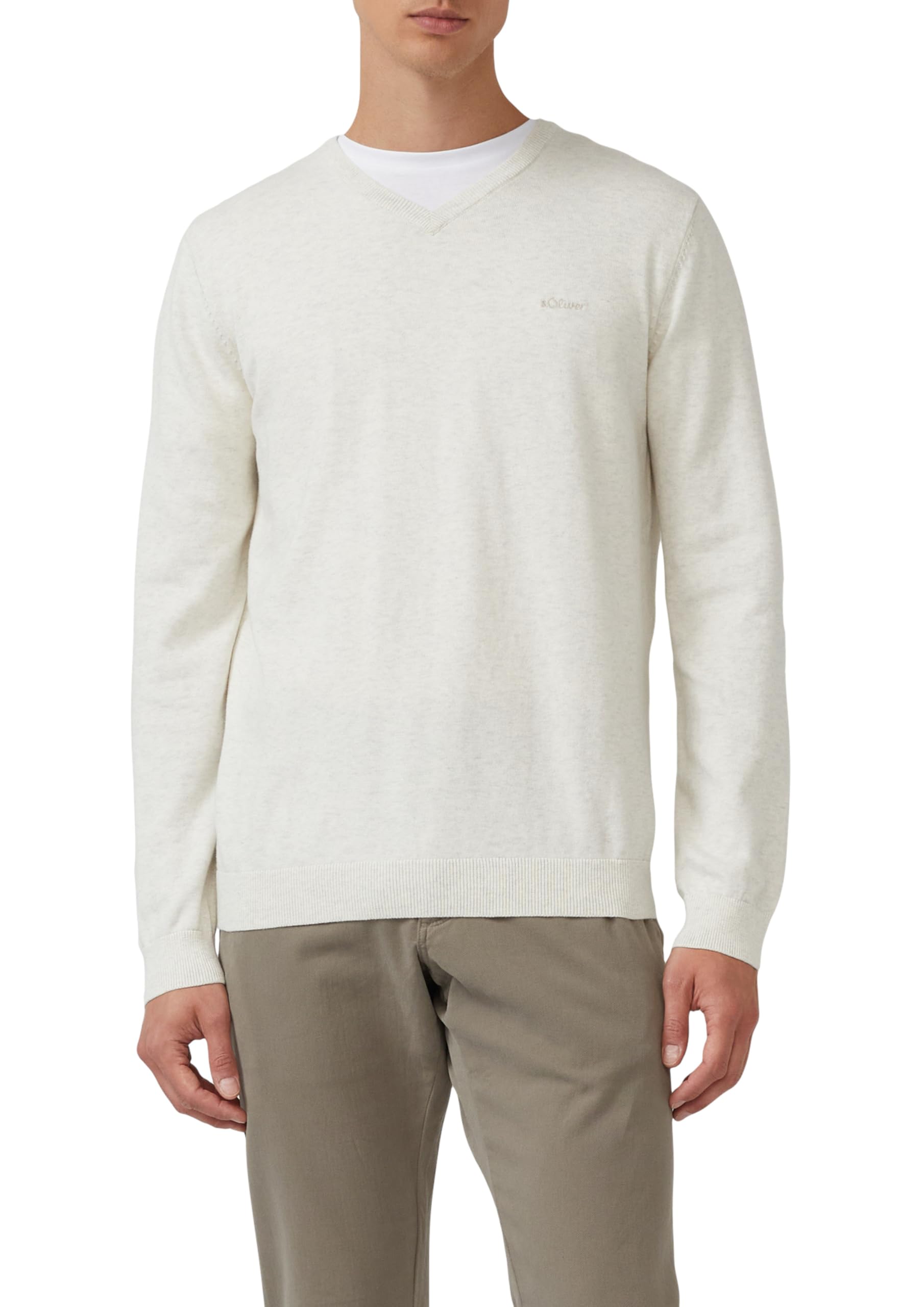s.Oliver Men's 2143174 Pullover V-Neck (Pack of 1)
