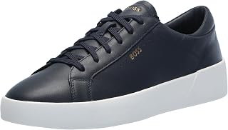 BOSS Mens Belwar Smooth Leather Low Top Sneaker Sneaker